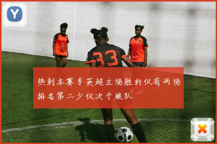 热刺本赛季英超主场胜利仅有两场排名第二少仅次于狼队